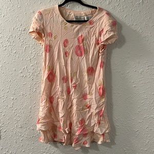 Vintage pink floral dress